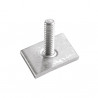 Porca Galvanizado Losangular com Pino 1/4 para 38mm