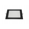 Luminária Embutir 12W Quadrado LED 3000K Preto - Blumenau