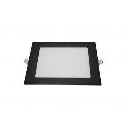 Luminária Embutir 12W Quadrado LED 4100K Preto - Blumenau