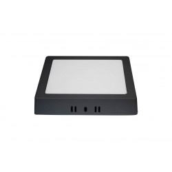 Luminária Sobrepor 24W Quadrado LED 6500K Preto - Blumenau