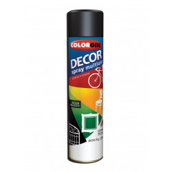 Tinta Spray Preto Fosco 360ML - Colorgin