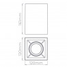 Plafon Direcion Square Par20 STH20920BR - Stella