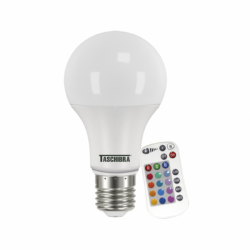Lâmpada LED 9W RGB Com Controle - Taschibra