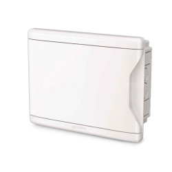 Quadro de distribuição Embutir para 27 Disjuntores NEMA ou 36 Disjuntores DIN- PVC Branco - Krona