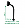 Torneira 2050 C-81 Lavatorio 1/4 Volta Preto - Metalplas