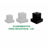 Acabamento Para Registro 3/4 C-81 Preto - Metalplas