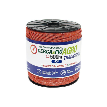 Fio Nylon 2MM Para Cerca Eletrica Rural 500MTS