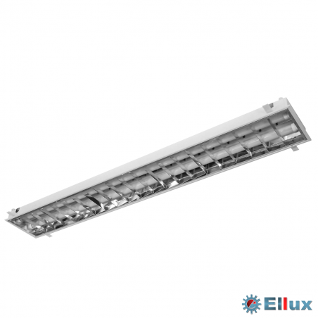 Luminária Embutir com Aleta Para 2 Lâmpada LED 60CM