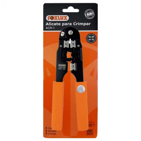 Alicate Crimpador Para Cabo de Rede RJ45 ACR-1 N8 - Foxlux