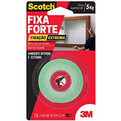 Fita Dupla Face Scotch 3M Extra Forte 24MMX2MT