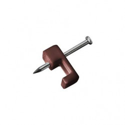 Grampo para Fio 1 Prego até 1,5mm 1416 Marrom