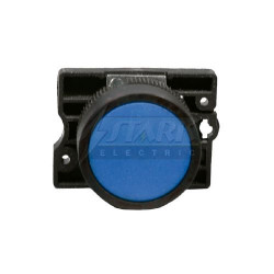 Botão Comando Plástico 22MM - 1NA Azul - Metaltex ou Similar
