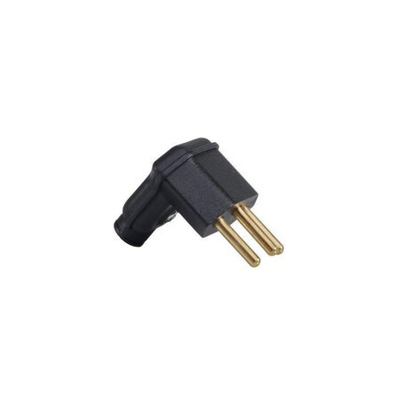 Plug Macho 2P+T 10A Triangulo Pequeno PLD6-3 Preto - Margirius