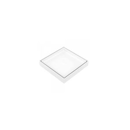 Ralo Oculto Quadrado Universal 15 X 15 Branco - Metalplas