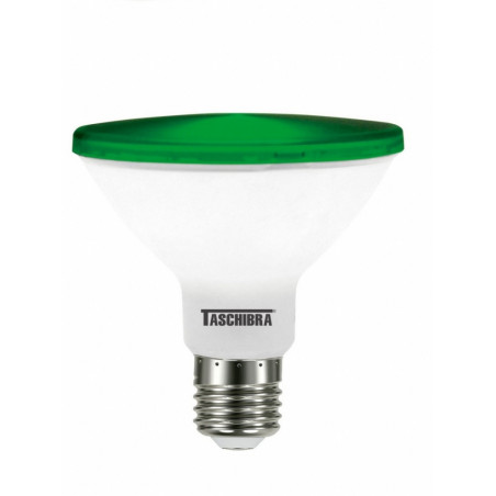 Lâmpada LED PAR30 Taschibra 11W Verde IP65