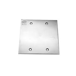 Placa Para Piso 4X4 Inox Cega