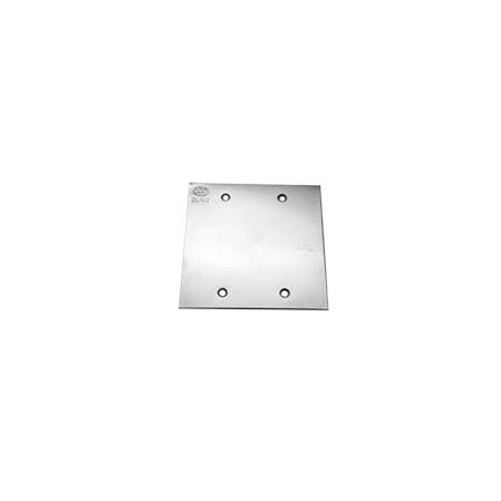 Placa Para Piso 4X4 Inox Cega