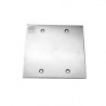 Placa Para Piso 4X4 Inox Cega