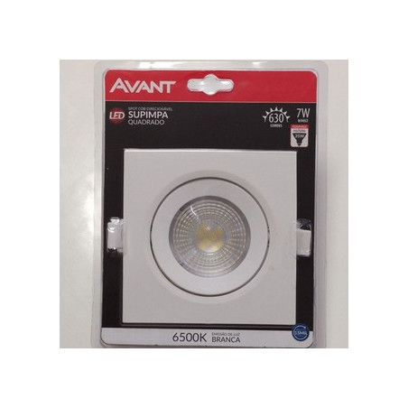 Spot Embutir LED Quadrado 7W 6500K - AVANT