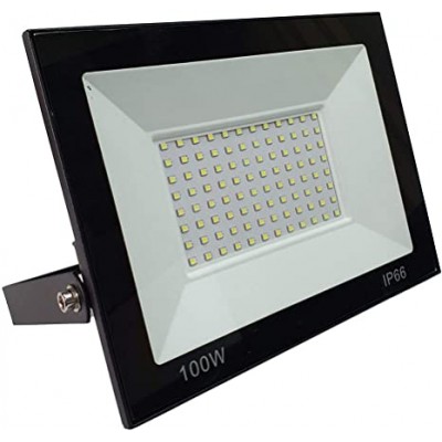 Refletor LED 50W Luz Azul Bivolt Externo Preto