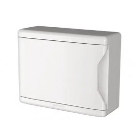 Quadro de Distribuição Sobrepor para 18 Disjuntores NEMA ou 24 Disjuntores DIN - PVC- Branco - KRONA