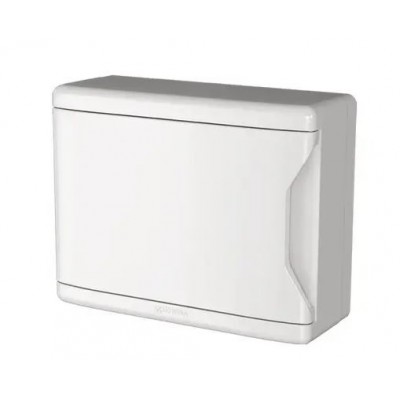 Quadro de Distribuição Sobrepor para 18 Disjuntores NEMA ou 24 Disjuntores DIN - PVC- Branco - KRONA