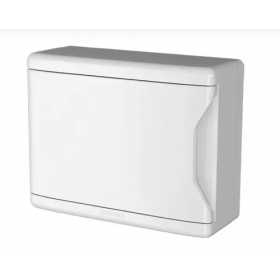 Quadro de Distribuição Sobrepor para 3 Disjuntores NEMA ou 4 Disjuntores DIN - PVC Branco - KRONA