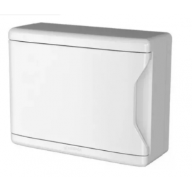 Quadro de Distribuição Sobrepor para 9 Disjuntores NEMA ou 12 Disjuntores - PVC Branco - KRONA