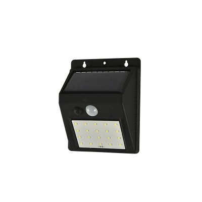 Arandela Solar Sunshine LED 2W 6500K Preto