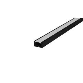 Perfil de Sobrepor Risque Para Fita LED 3000X17X08 Preto