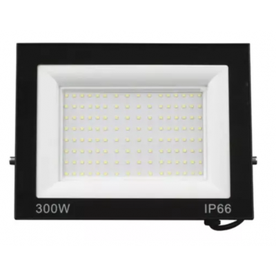Refletor LED 300W Luz Verde Bivolt Externo Preto - A.LED
