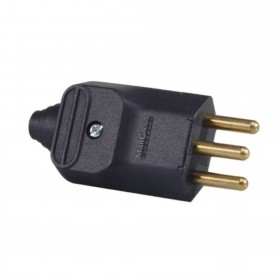 Plug Macho 2P+T 20A PLD2-3 Preto - Margirius