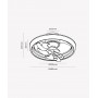 Ventilador de Teto Air Ring Orbital Multicor Bivolt Branco