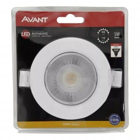 Spot Embutir LED Redondo 5W 3000K - AVANT