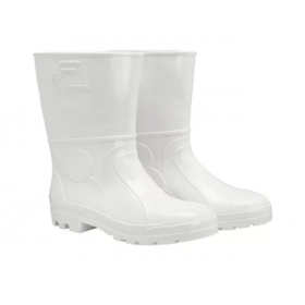 Bota Vulcabras Pvc Branca Cano Médio Tamanho 41