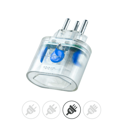 Protetor Iclamper Pocket Dps 3 Pinos 10a Proteção Contra Surtos Elétricos