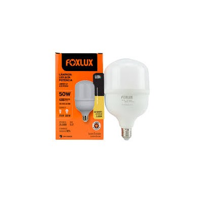 Lâmpada LED 50W HP Bivolt 3000K - FOXLUX