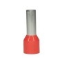 Terminal Isolado Tubular 10mm -12 Curto Vermelho