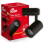 Spot Para Trilho LED 12W 3000K Preto - Kian
