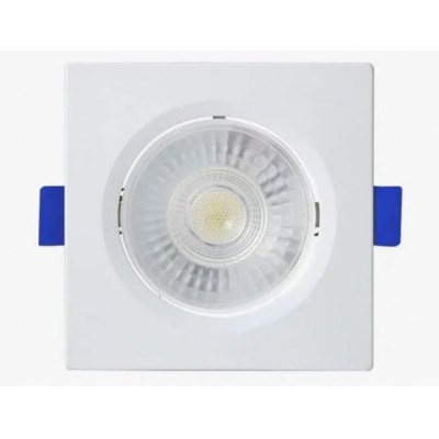 Spot Embutir LED Quadrado 6W ABS 3000K - Blumenau