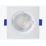 Spot Embutir LED Quadrado 6W ABS 3000K - Blumenau