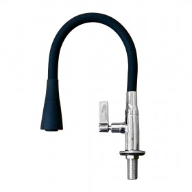 Torneira 4196 C-34 Lavador Giratorio Mesa 1/4 Volta Preto - Metalplas