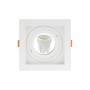 Spot Embutir Quadrado Conecta 1 Lâmpada PAR20 Branco - Taschibra