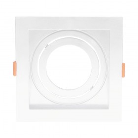 Spot Embutir Quadrado Conecta Clean 1 Lâmpada Par20 Branco - Blumenau
