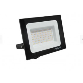 Refletor LED 50W 3000K Bivolt Externo Preto - AVANT/ SIMILAR