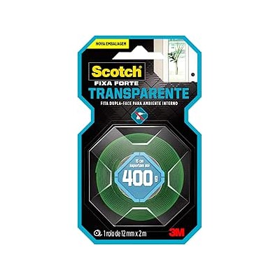 Fita Dupla Face 3M Extra Forte 12MM X 2MT - SCOTCH