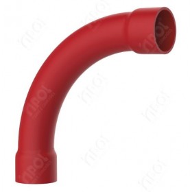 Curva PVC 90 1/2 Vermelha - Inpol