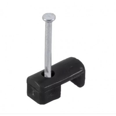 Grampo para Fio 1 Prego até 1,5mm 1416 Preto C/50 Unidades