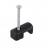Grampo para Fio 1 Prego até 4mm 1012 Preto C/50 Unidades