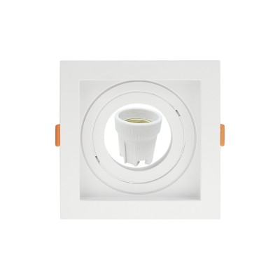 Spot Embutir Quadrado Conecta 1 Lâmpada PAR30 Branco - Taschibra